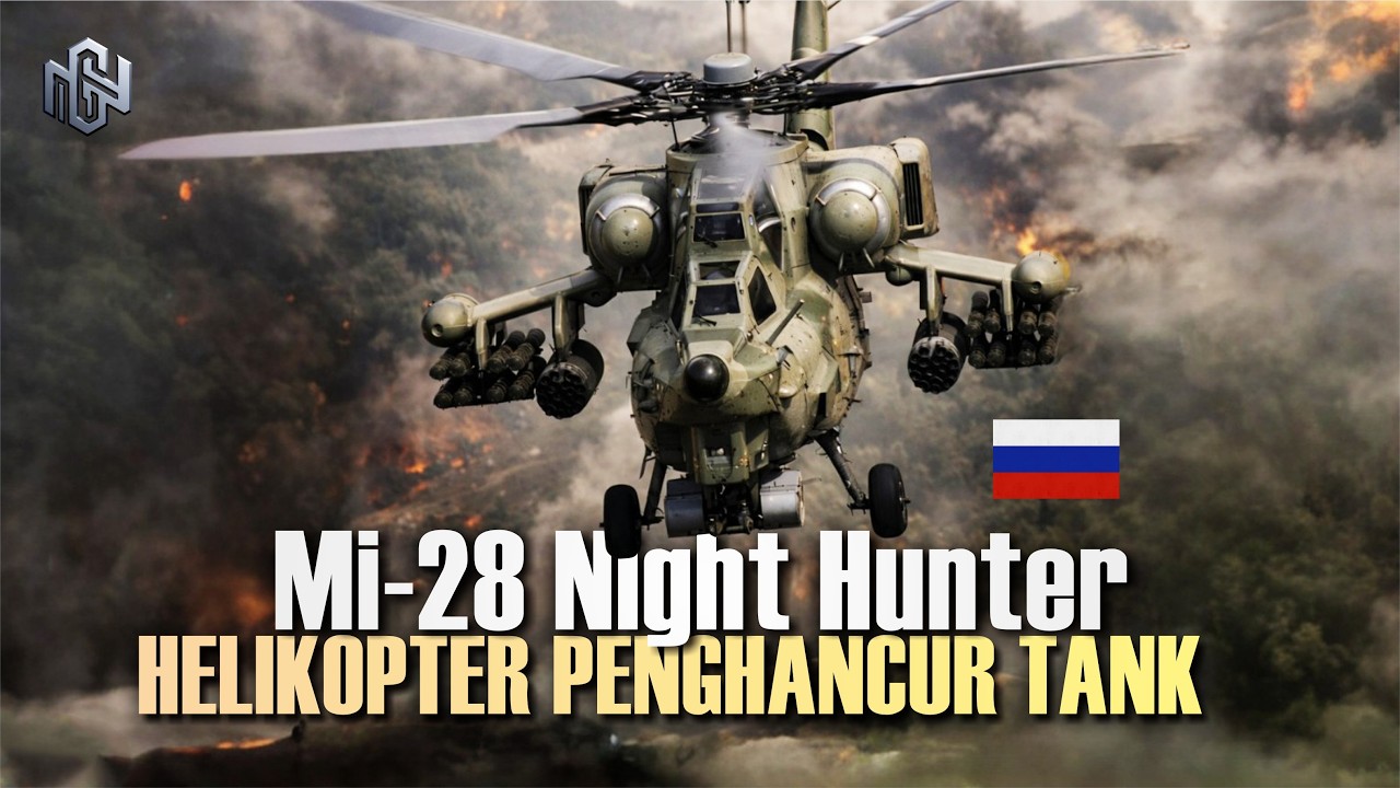 Mi-28 Night Hunter: Helikopter Rusia PENGHANCUR TANK, Bawa 80 RUDAL & Muntahkan 800 PELURU PER-MENIT