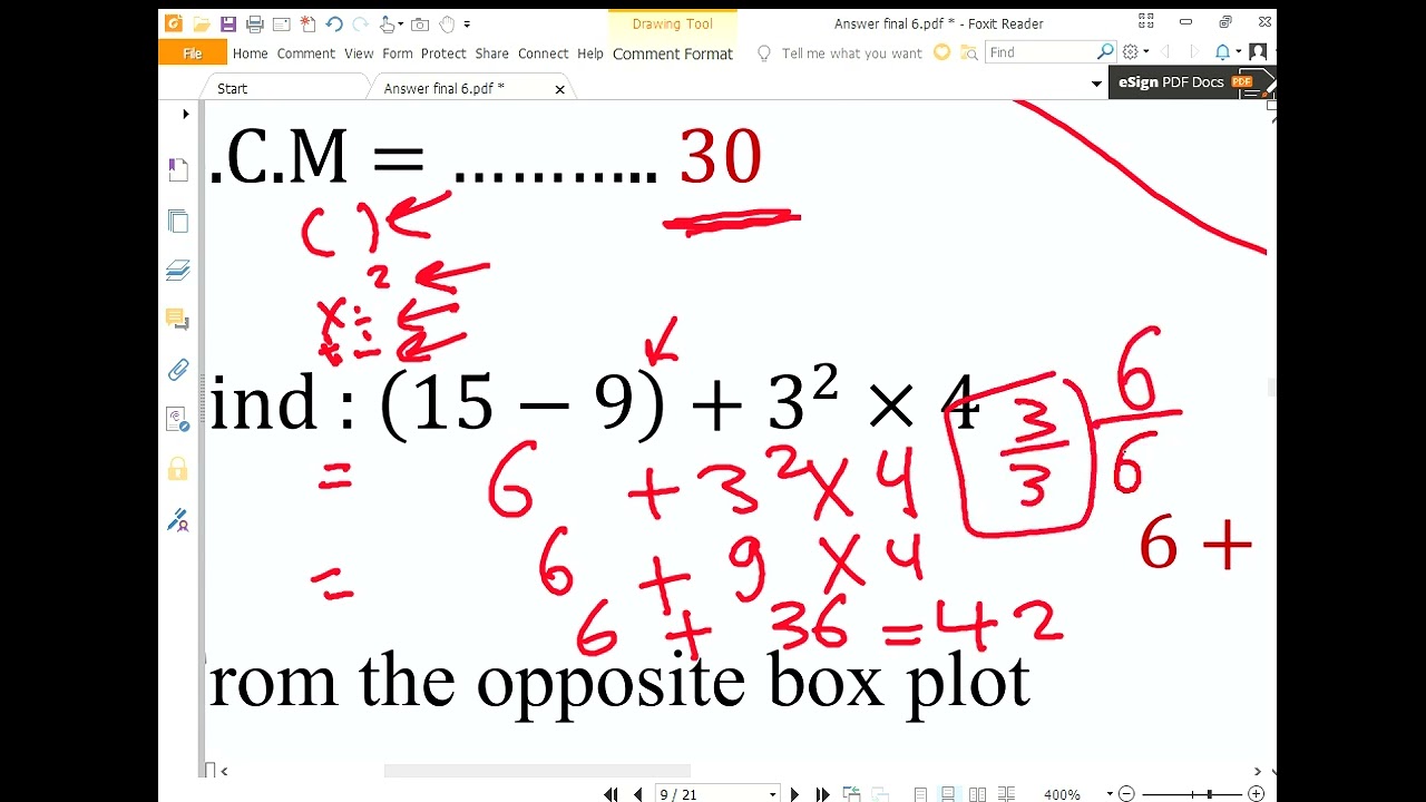 مراجعة ليلة الامتحان – Math لغات الصف السادس الابتدائي | ترم أول 2026