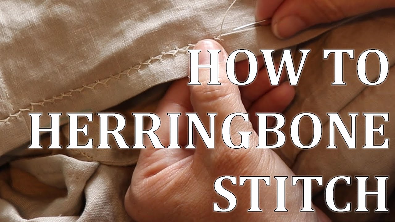 How to Hem with the Herringbone Stitch