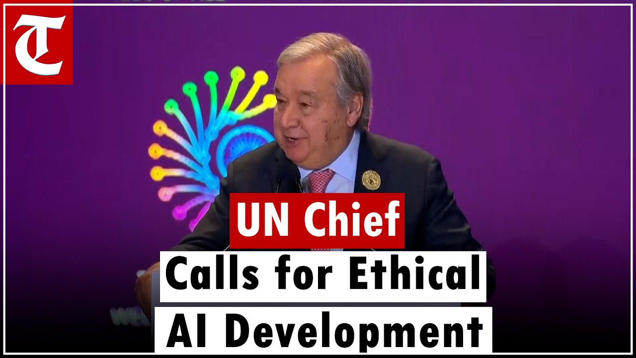UN Chief António Guterres at AI Summit: 