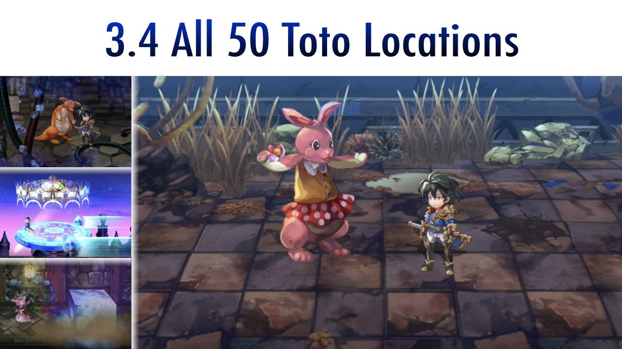 Another Eden - 3.4 All 50 Toto Locations