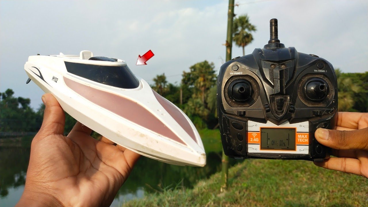 H102 HIGH SPEED RC BOAT UNBOXING & REVIEW IN ENGLISH 🔥