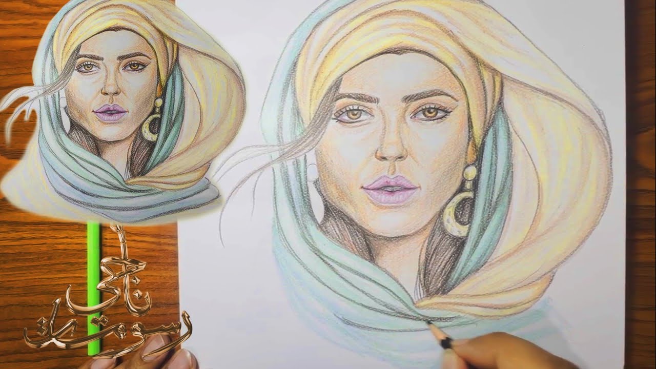 سحر الجمال الشامي العربي  🌸 | كيف رسمتُ 