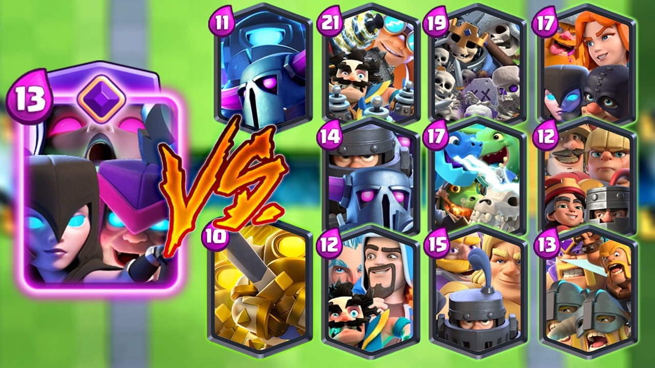 EVOLVED WITCH TEAM Vs ALL TEAMS - Clash Royale Challenge