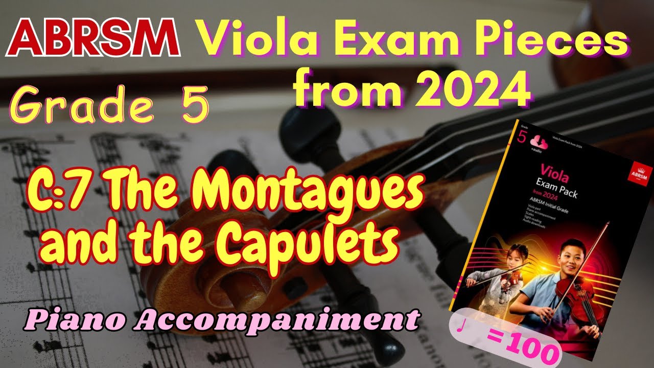 [Piano Accom] ABRSM Viola 2024 Grade 5 C:7 The Montagues and the Capulets by Prokofiev [♩= 100]