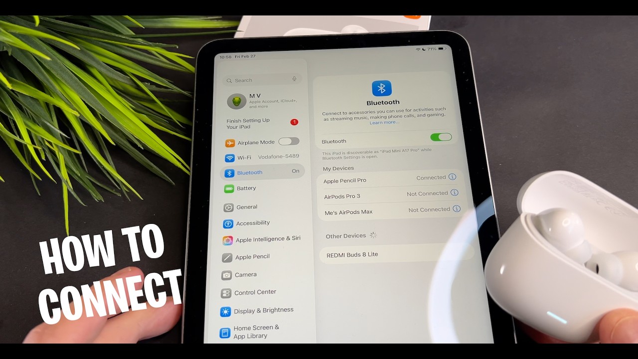How To Connect Redmi Buds 8 Lite with iPad
