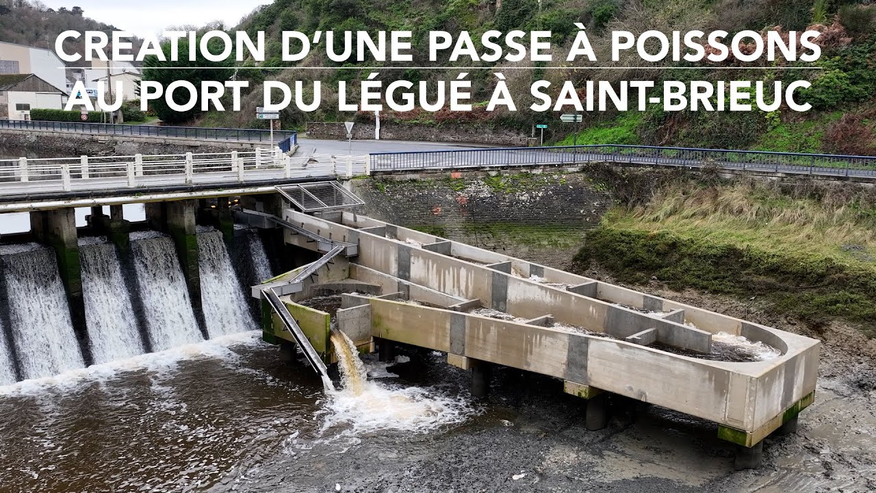 Réalisation d'une passe à poissons - Port du Légué à Saint-Brieuc