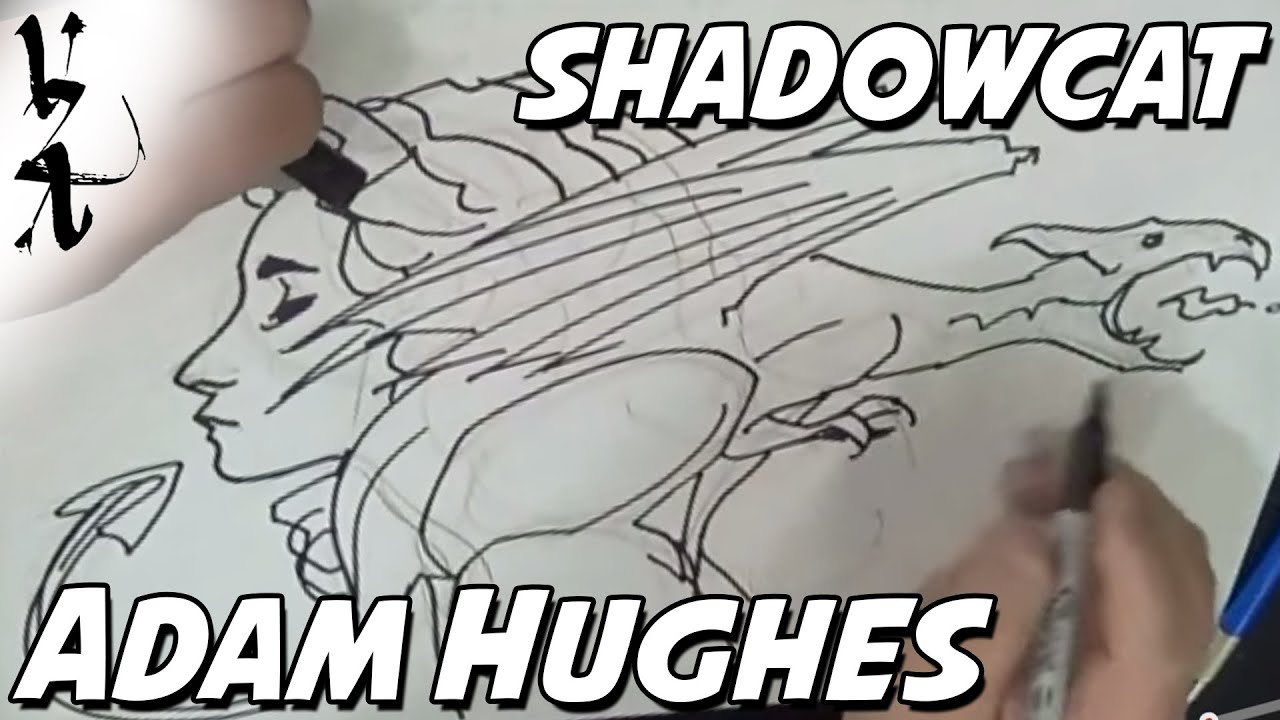Adam Hughes drawing Shadowcat