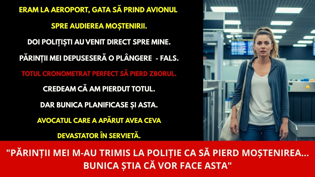 Poliția m-a oprit la aeroport... părinții mei au mințit ca să pierd audierea moștenirii și…