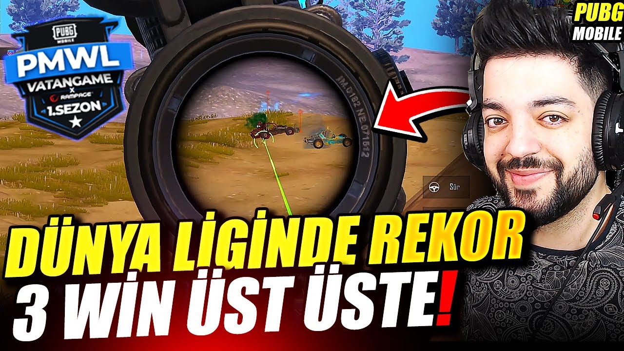 DÜNYA LİGİNDE REKOR 3 WİN ÜST ÜSTE PUBG Mobile