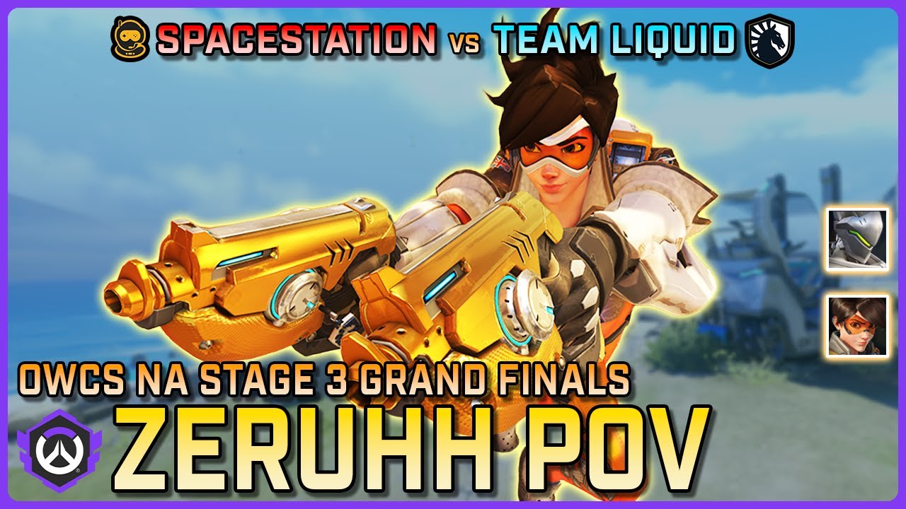 [ Zeruhh ] NA's BEST Tracer | Spacestation vs Team Liquid | OWCS NA Stage 3 Grand Finals