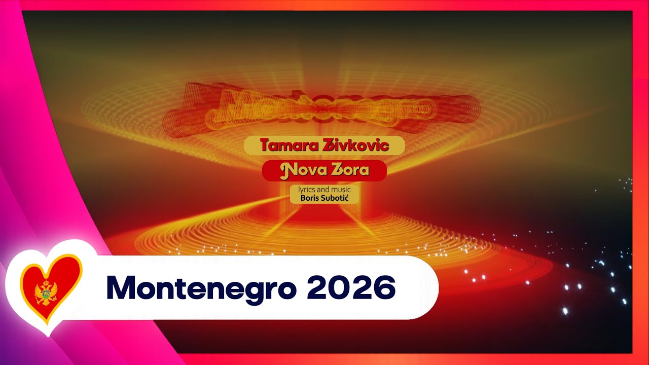 Postcard of Tamara Živković from Montenegro 🇲🇪 – Nova Zora – Eurovision 2026 – Stage Ready