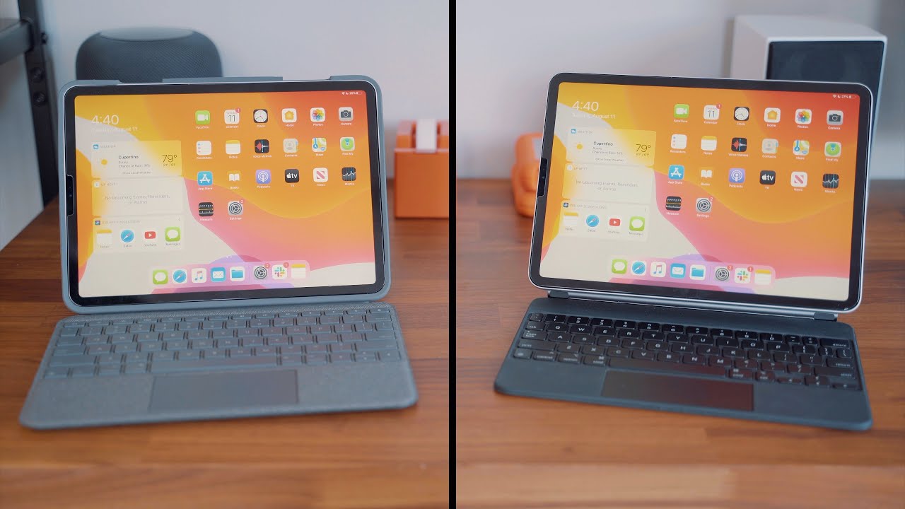 Logitech's Folio Touch vs Apple's Magic Keyboard for 11