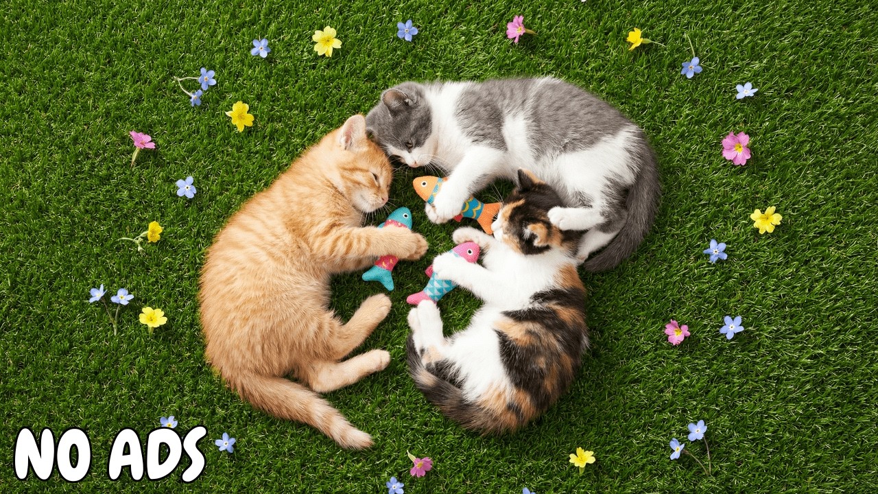 12 часов успокаивающей музыки для кошек 🐱 Мягкое снятие стресса и расслабляющая музыка для кошек ♬