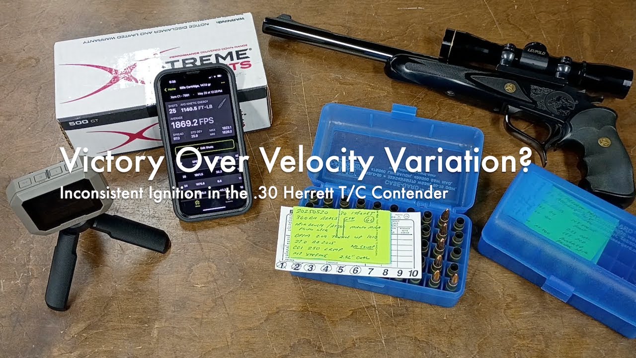 Victory Over Velocity Variation? | Inconsistent Ignition in the .30 Herrett T/C Contender
