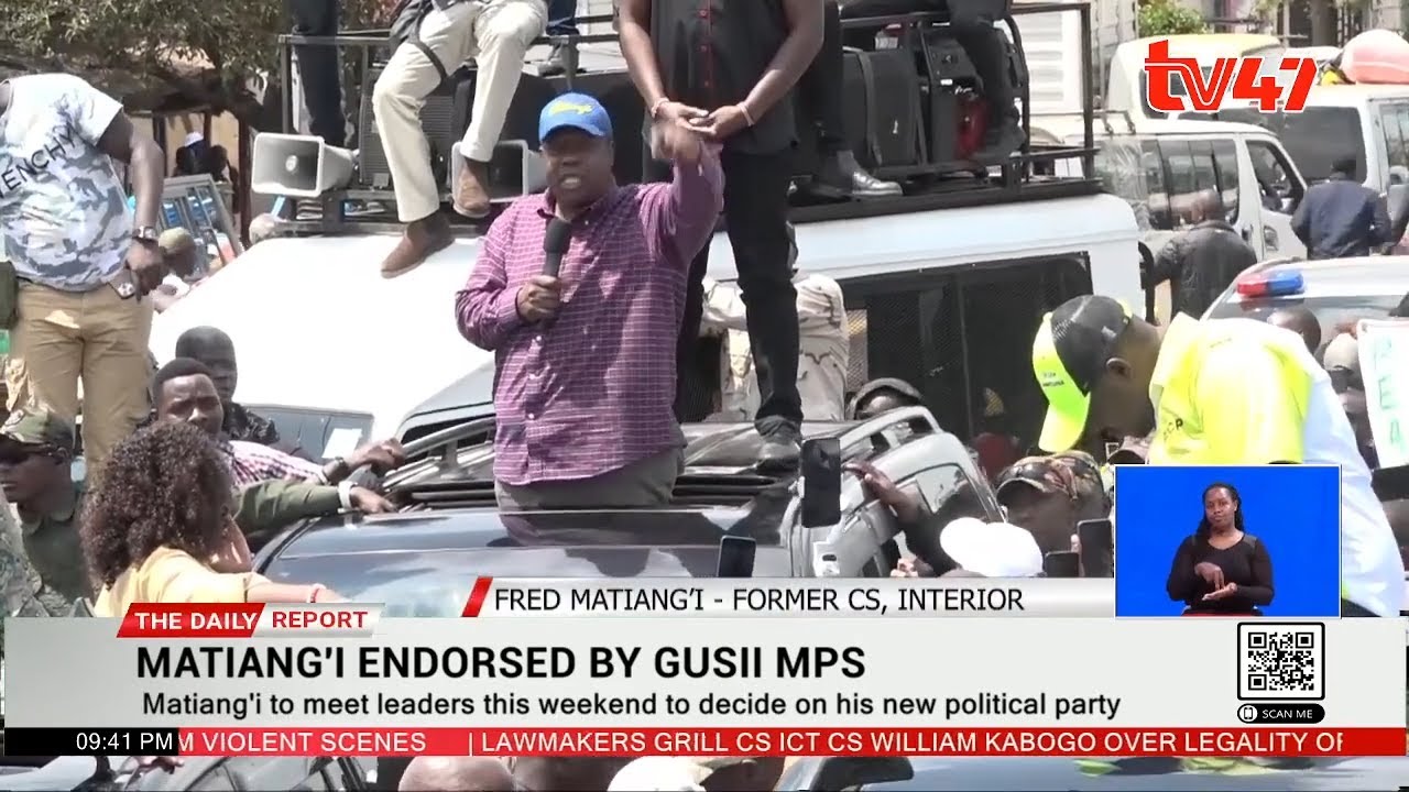 Matiang'i' Match Making?; Omogusii sitting MPs endorse Matiang'i's 2027 presidential bid