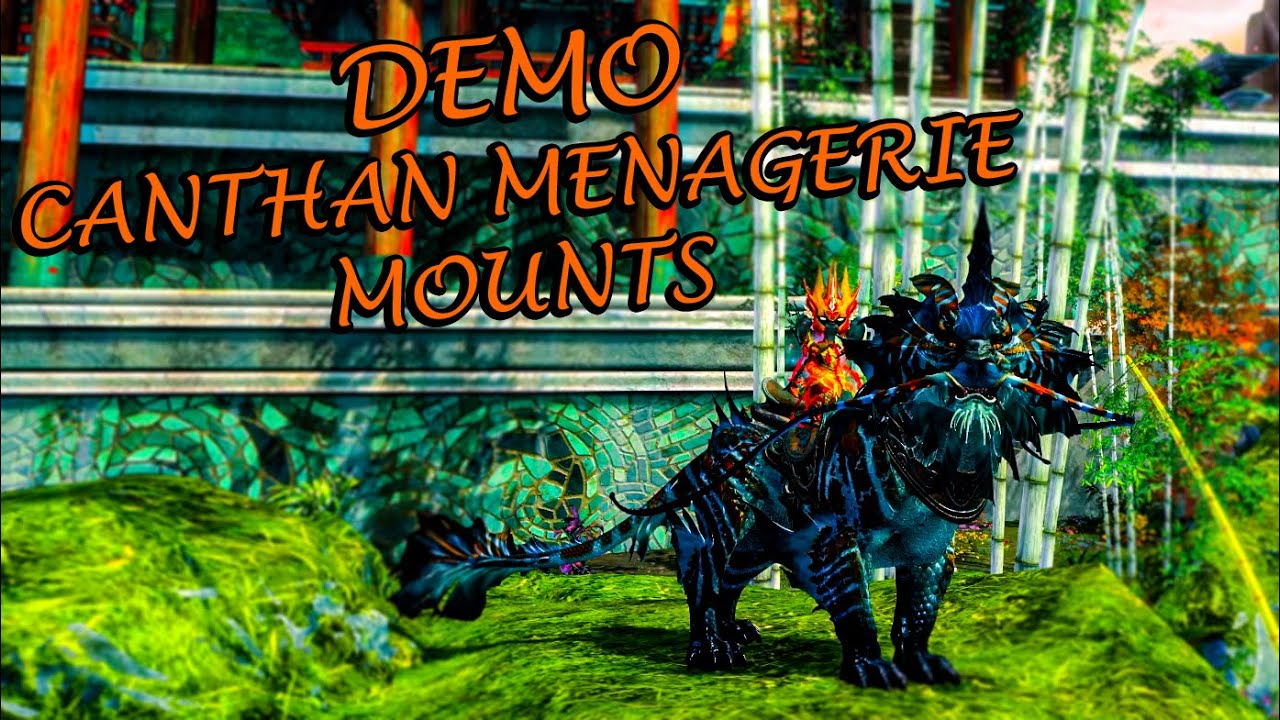 Guild Wars 2 - Canthan Menagerie Mount Pack Demo!