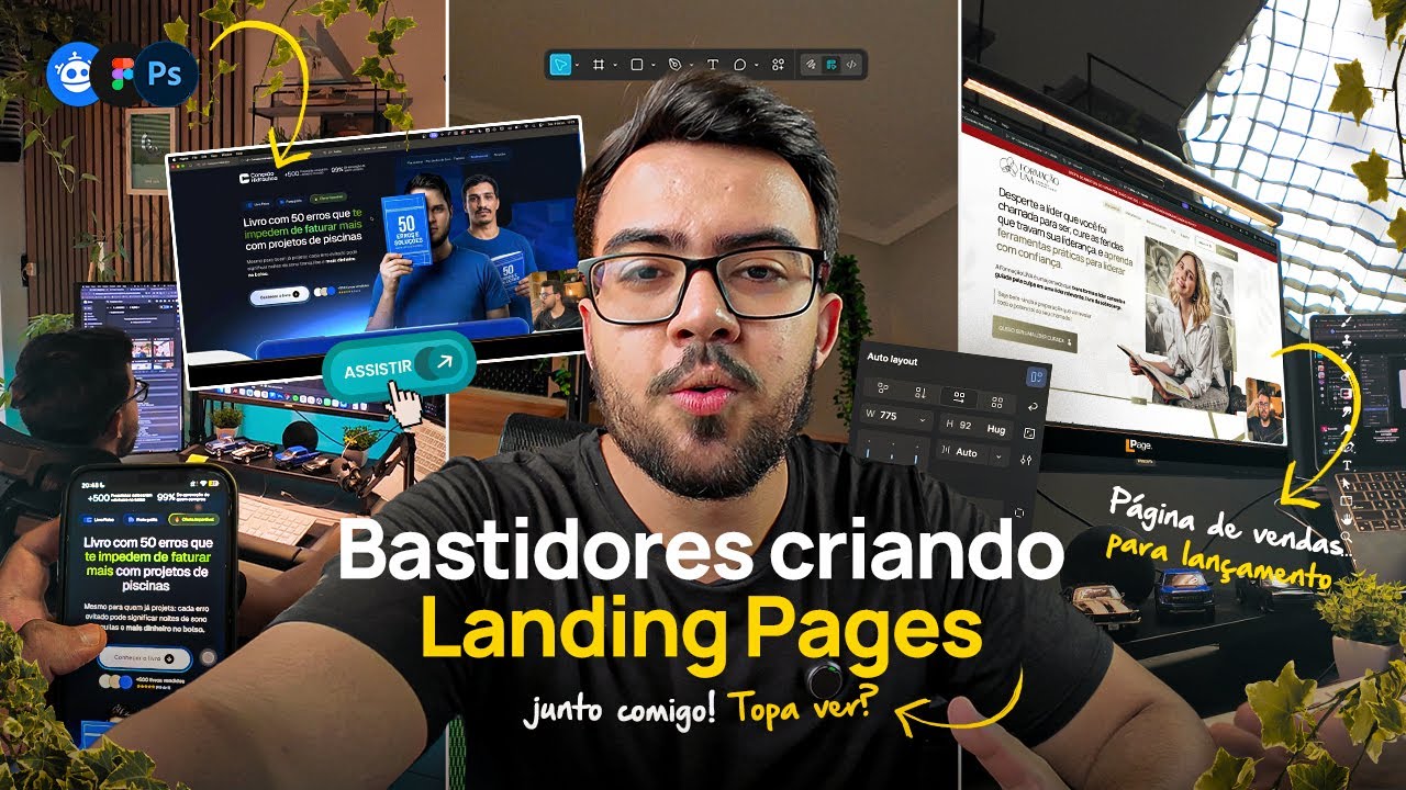 Minha rotina criando LANDING PAGES para os meus clientes | VLOG