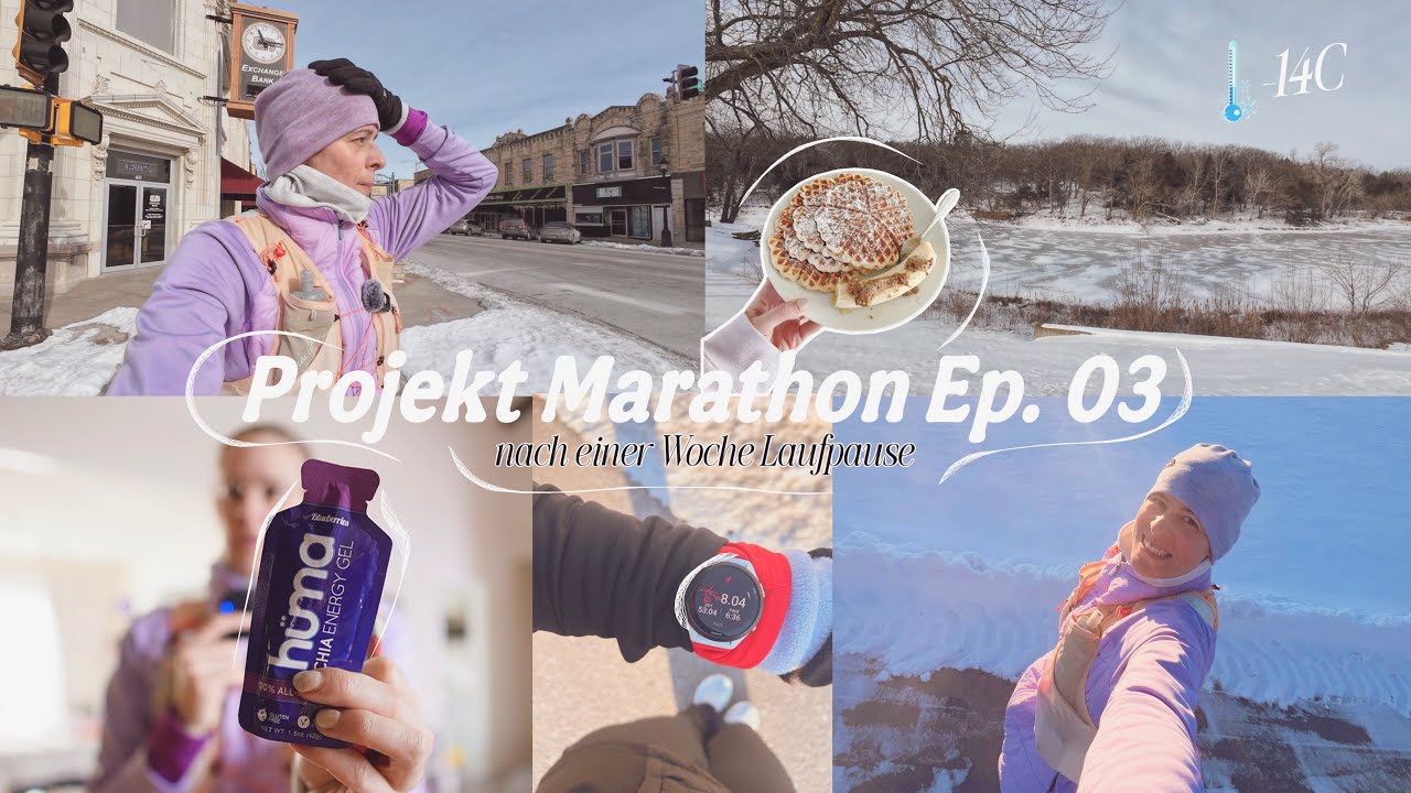 Projekt Marathon EP  03 ❄️🏃🏼‍♀️ Zurück nach einer Woche Laufpause | Fueling | Long Run bei  14 Gr