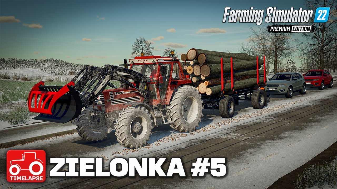 WINTER FORESTRY & MAKING PLANKS FOR PIANOS!! FS22 Timelapse Zielonka Ep 5