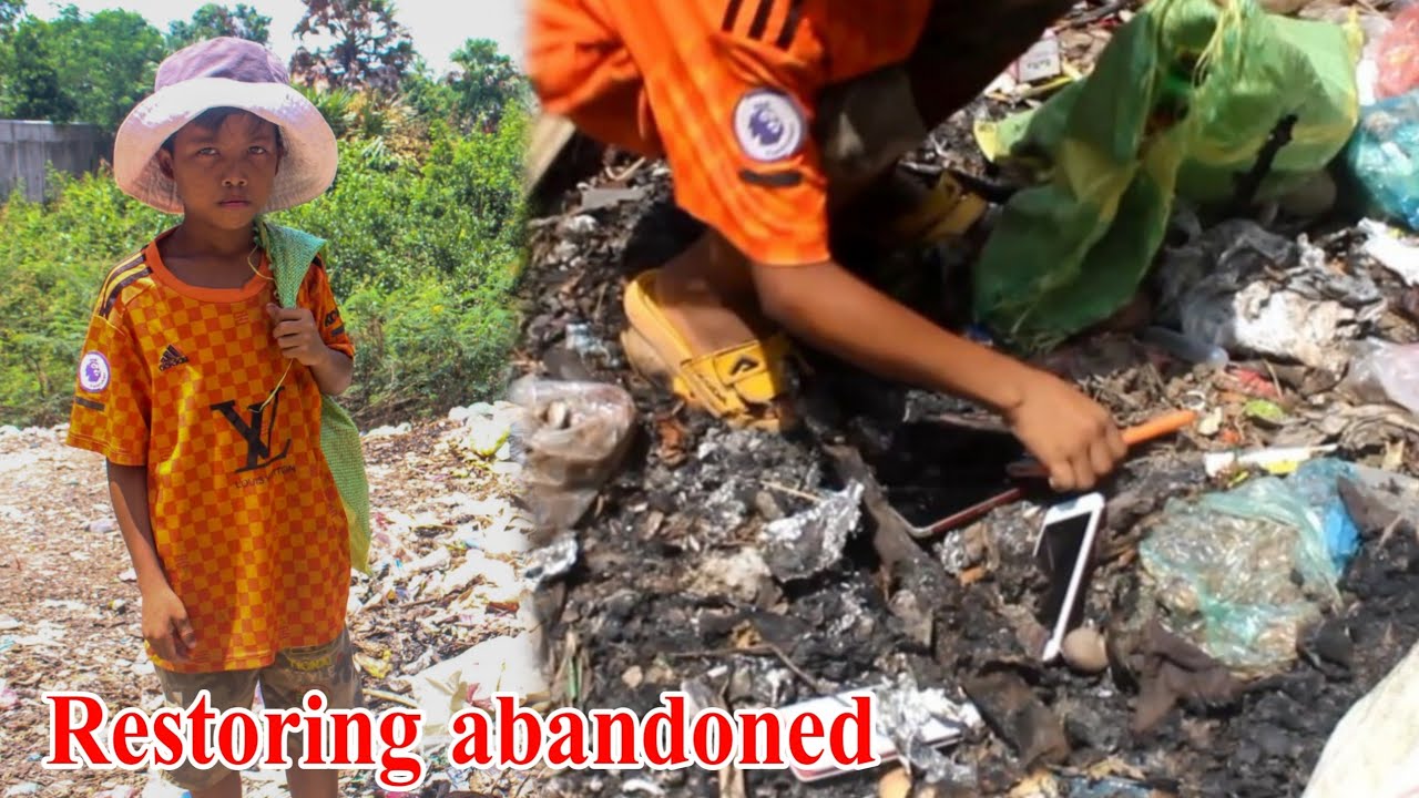 Restoring abandoned destroyed phone For homeless Boy Ep1