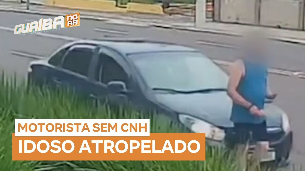 Motorista sem CNH invade calçada e deixa idoso em estado grave, em Santa Maria (RS)