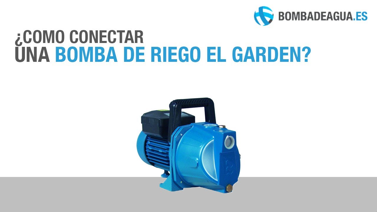 Conexión de una bomba de riego EL Garden