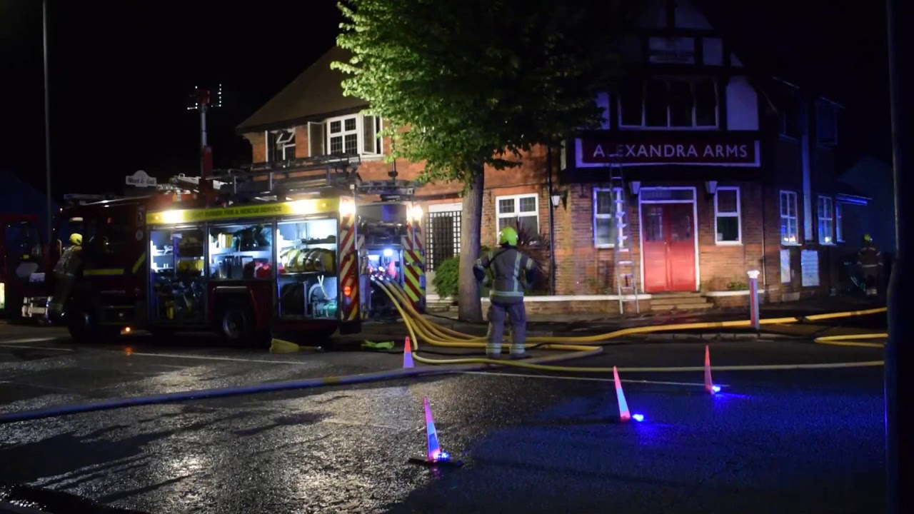 East Sussex fire and rescue service - pub fire 11-7-2020
