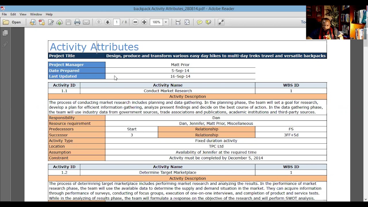 Activity Attributes - PM Docs in a Minute! #pmp #pmpexam
