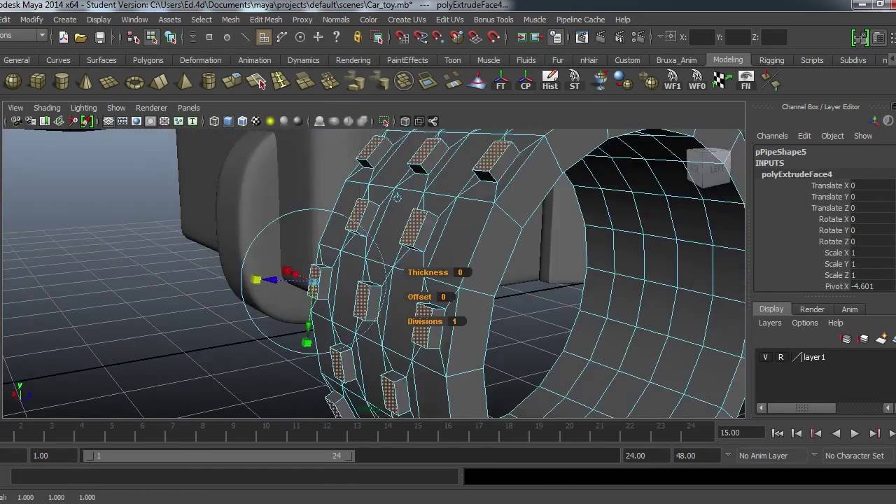 Maya Speed Modeling - RC Car