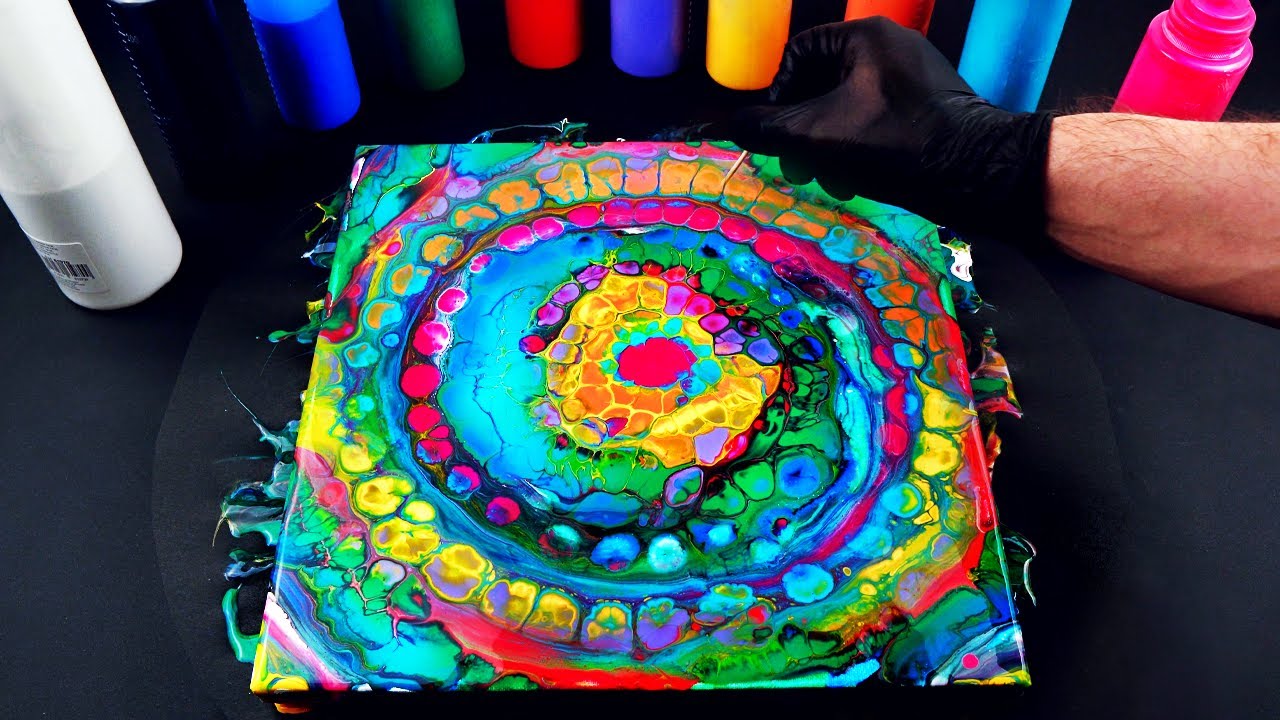 10 Colors Acrylic Pouring Chameleon Cells Swirl Pour Technique