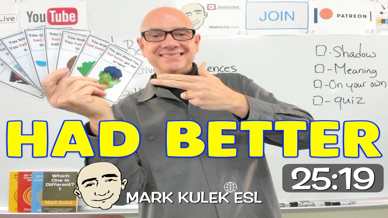 Had Better - слежка за предложениями на английском языке | Марк Кулек ESL