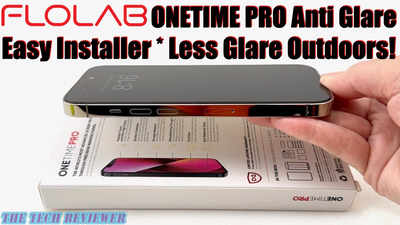 Антибликовое защитное стекло FLOLAB ONETIME PRO для iPhone 14 Pro: установка и обзор!