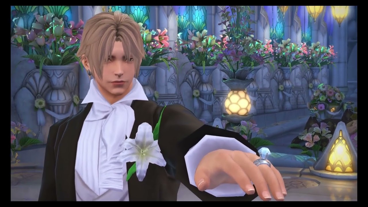 Male Midlander and Female Miqote Wedding. FFXIV Eternal Bonding.