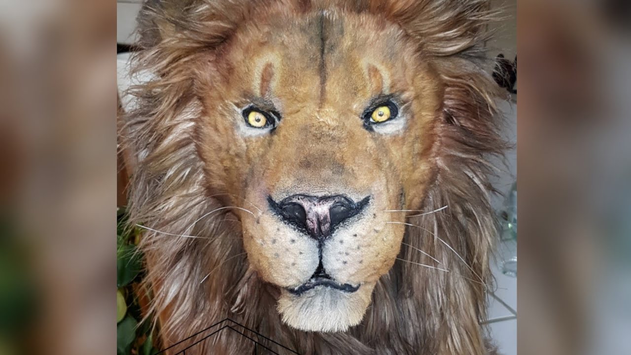 how to make a realistic lion mask fursuit diy