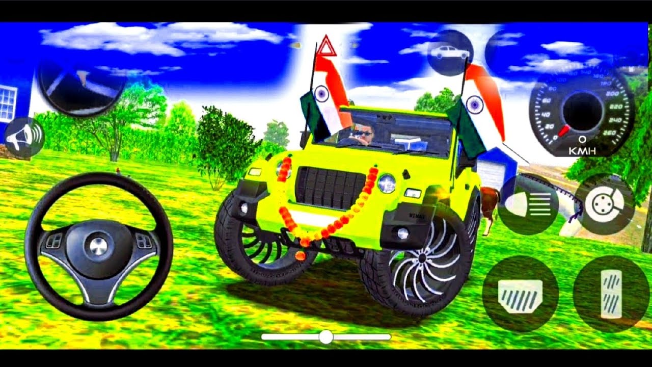 Modified Mahindra Thar😈Games:India Yellow Thar (Gadi Wala Games) Car Game Android Game - #2026