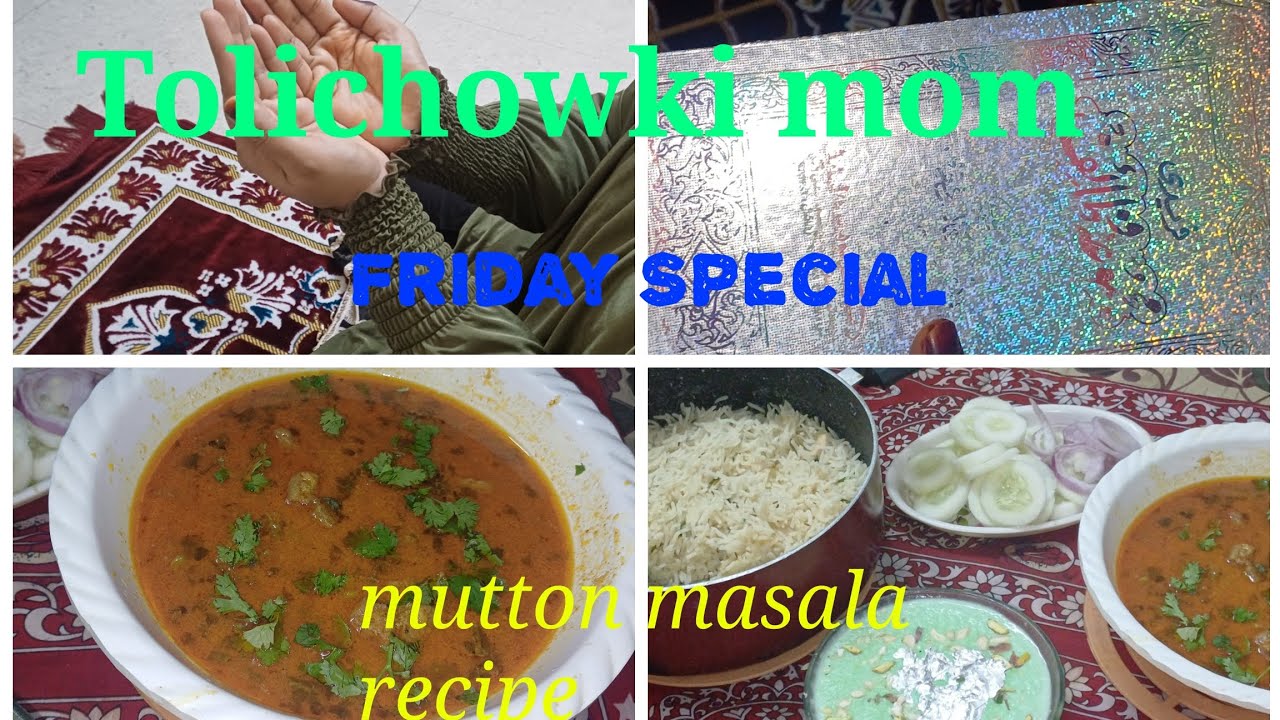 Tolichowki Mom with 2 daughters // Muslim Family Busy Routine// Mutton Masala Recipe 