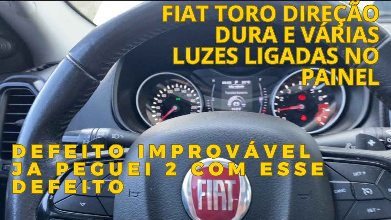 Fiat Toro Direção ficou Dura e acendeu luzes no Painel (Resolvido)