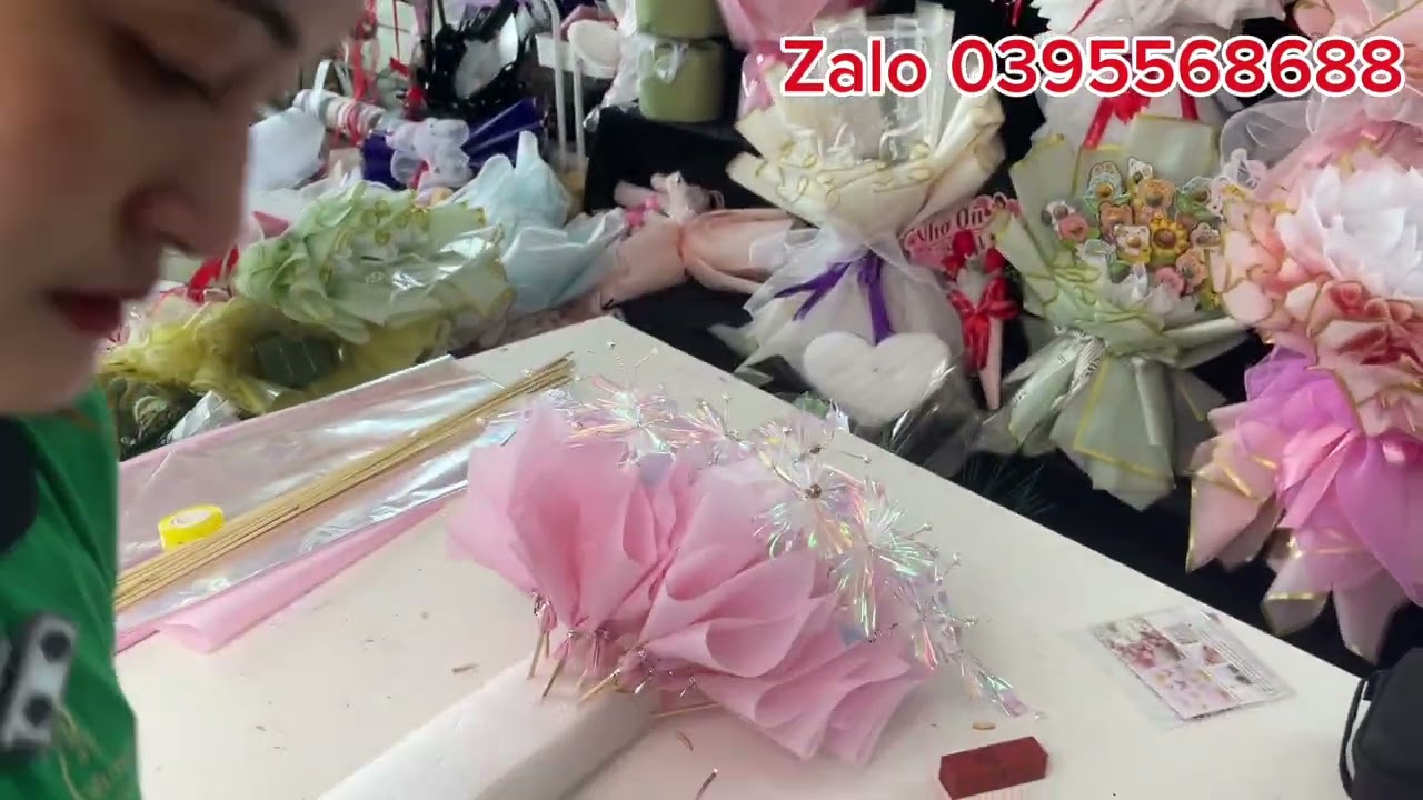 Cách làm mẫu bó bướm xinh#hoasapthom