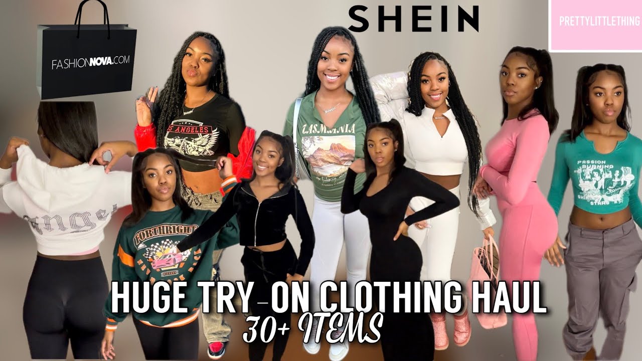 HUGE TRY ON CLOTHING HAUL | SHEIN, FASHIONNOVA, PRETTYLITTLETHING || Yasmin Alisha