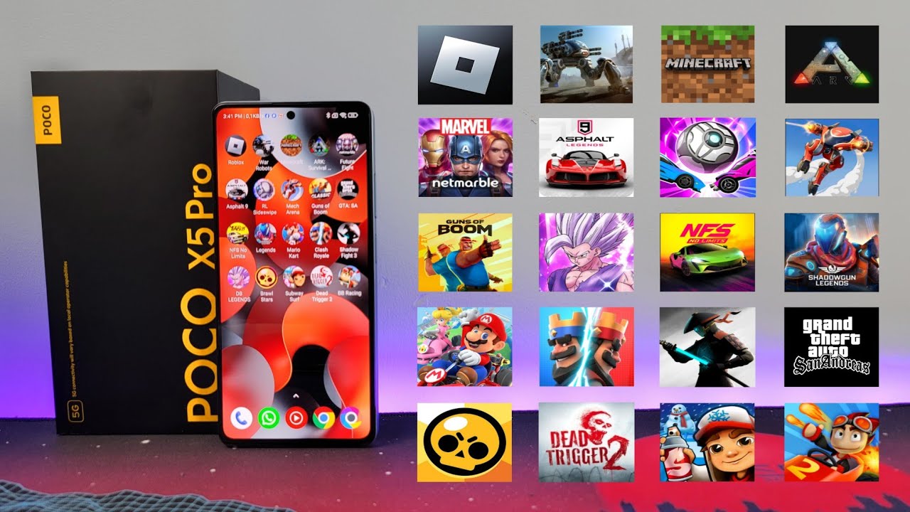 🎮 Probando 20 Juegos En El Poco X5 Pro 5G 🕹️