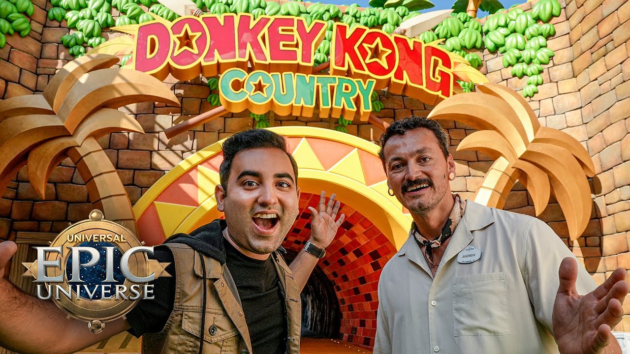 World Overview of Donkey Kong Country in SUPER NINTENDO WORLD™ at Universal Epic Universe
