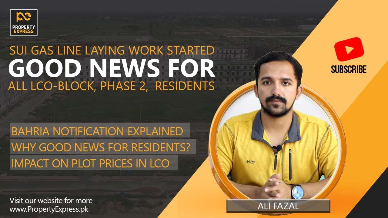 Good News for Bahria Orchard Lahore Residents | Development Work for Sui Gas Lines