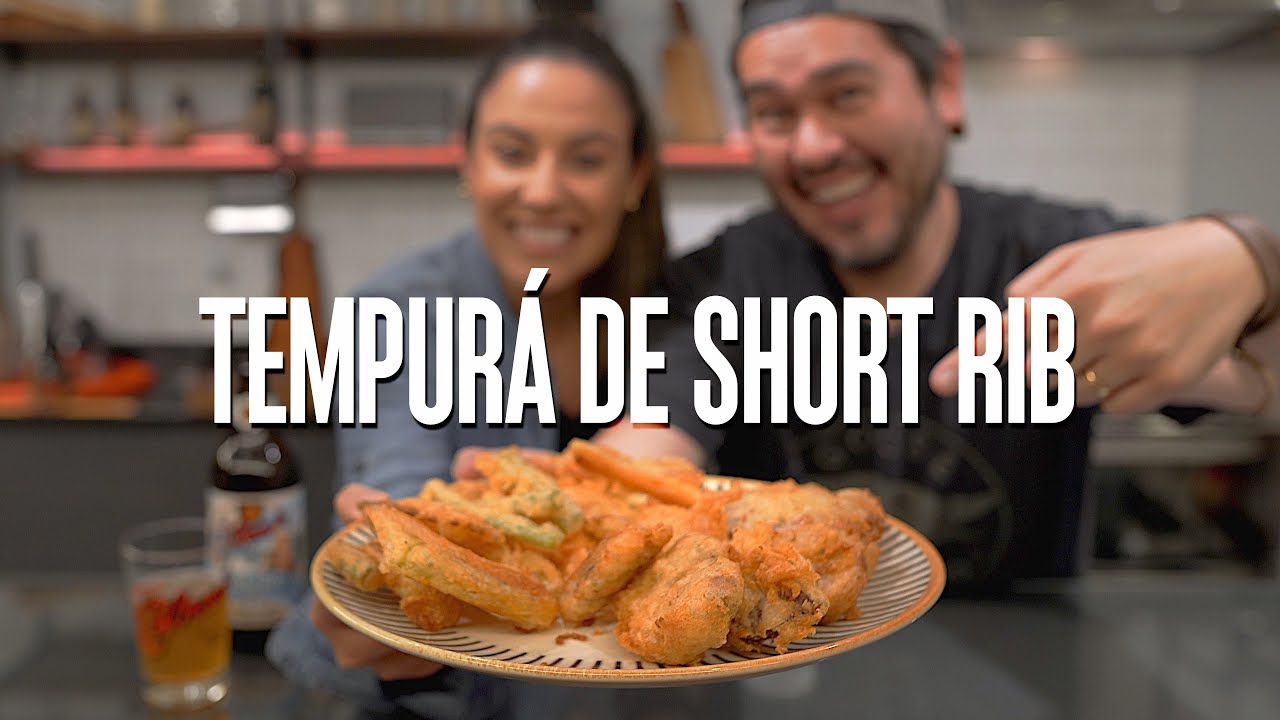 Tempura de Short Rib com massa de cerveja e legumes! | MizoRestô! #10