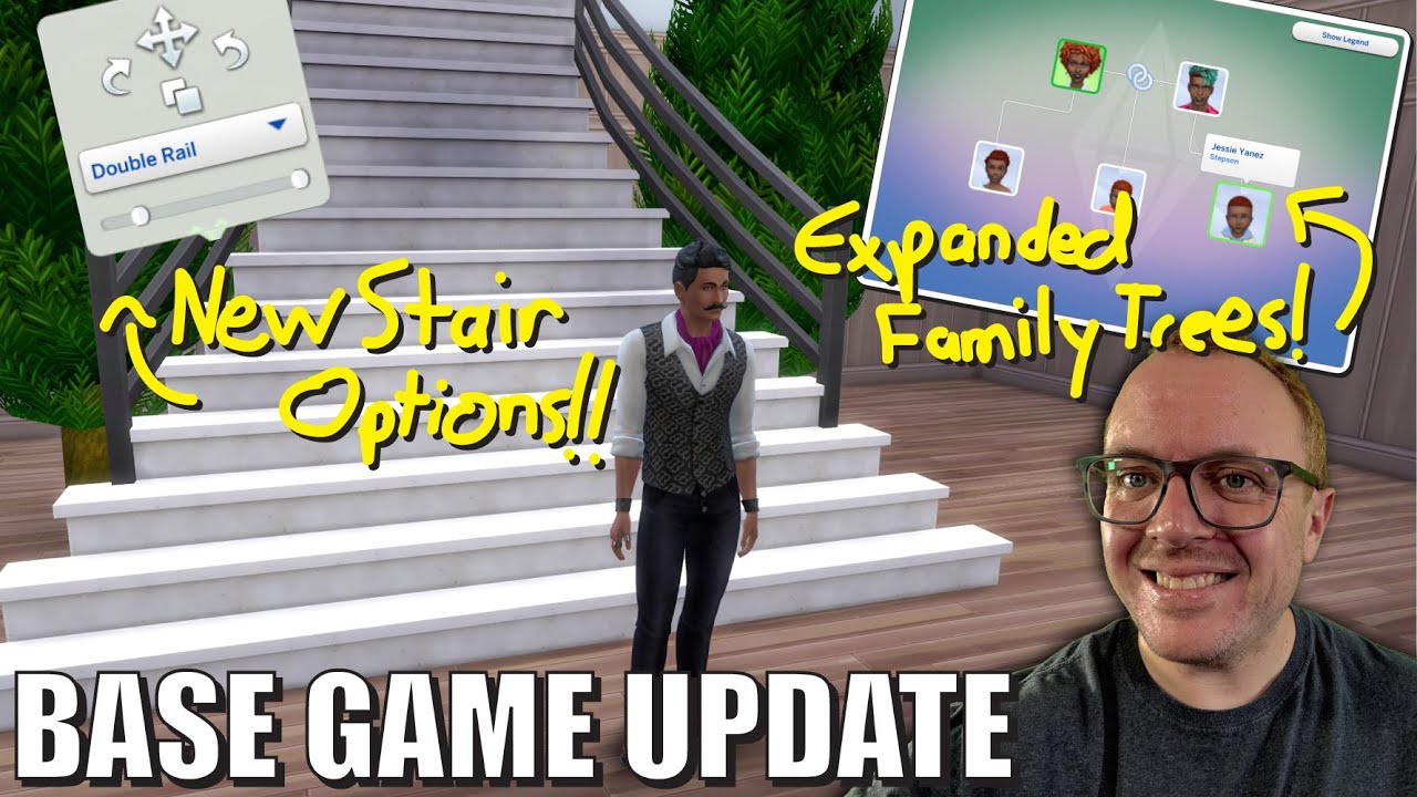 New Stairs and Family Tree Update! Checking out the new Sims 4 Base Game Update!