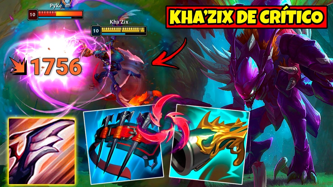 TESTEI KHA'ZIX JUNGLE COM O NOVO ITEM DE CRÍTICO
