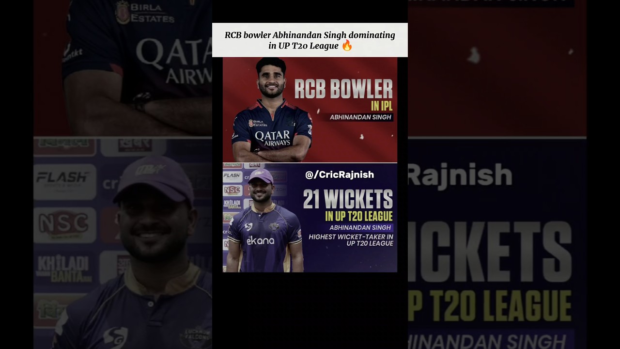 Abhinandan Singh ready for the RCB challenge! 🔴💪