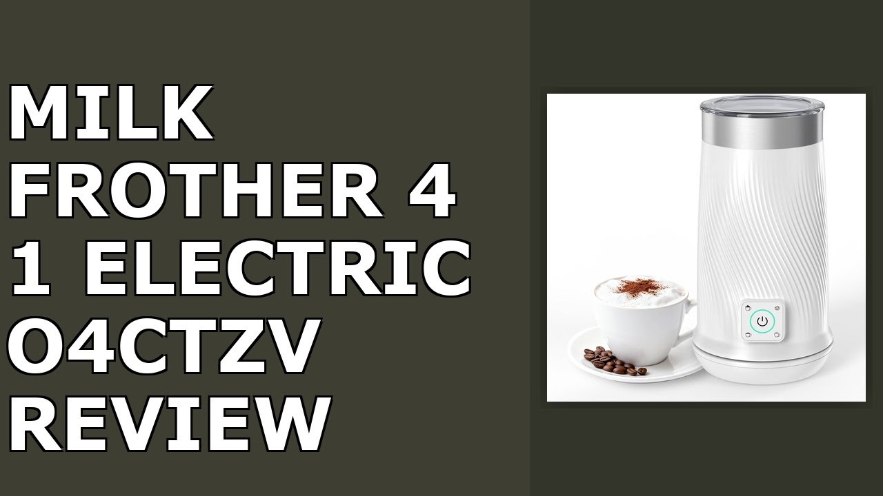 Milk Frother, 4-in-1 Electric Milk Steamer with Warm and Cold Foam Maker, Milk Heater and Review