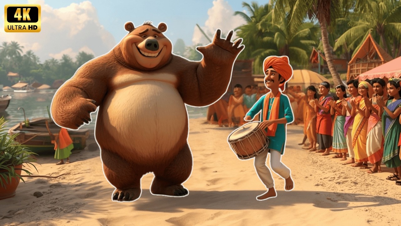 Kalu Madari Aaya | Popular Hindi Rhymes & Kids Songs | Bear Song