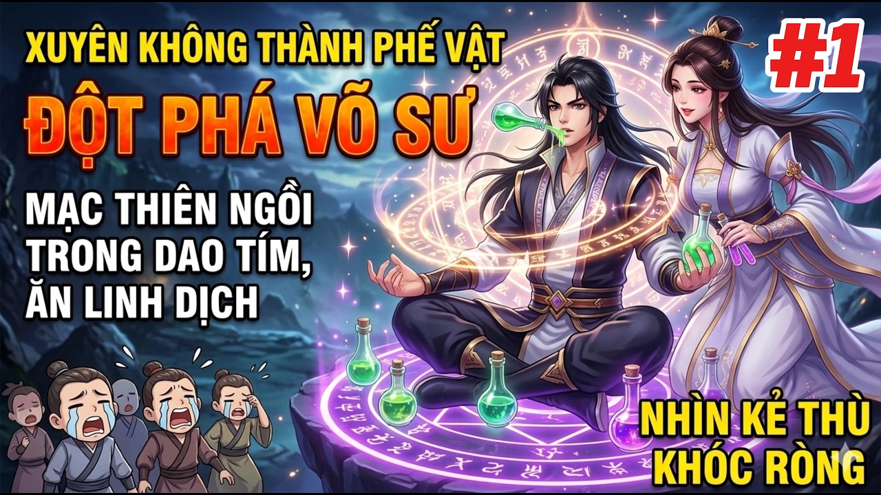 Xuyên Không Thành Phế Vật, Mạc Thiên Ngồi Trong Dao Tím, Ăn Linh Dịch.. || Phần 1 #ketruyenaudio